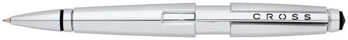 Stylo bille roulante rétractable Cross, série Edge Chrome