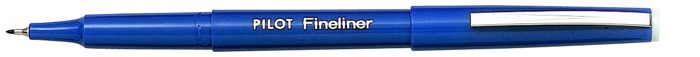 Crayon feutre Pilot, série Marker Pens Encre blue (Fineliner)