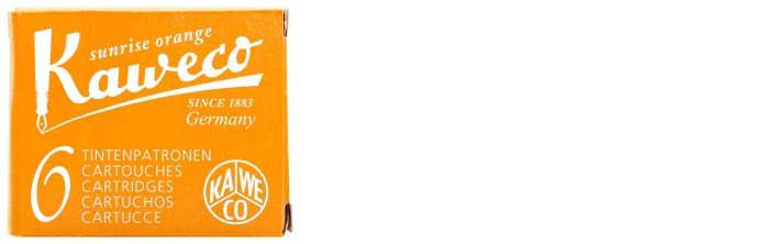 Cartouche d'encre Kaweco, série Recharge & encre Encre "Sunrise Orange"
