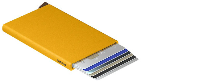 Secrid Card case, Cardprotector series Powder Ocher