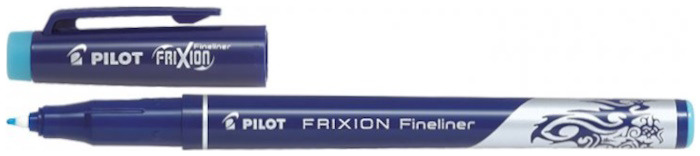 Crayon feutre Pilot, série Frixion Fineliner Encre turquoise   