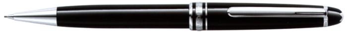 Porte-mine 0.7mm Mont Blanc, série Meisterstuck Platinum Line Classique Noir 137mm