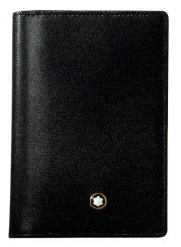 Porte-cartes de visite Mont Blanc, série Leather Meisterstuck Noir