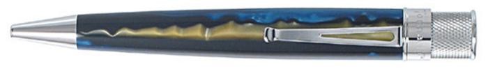Stylo bille roulante rétractable Retro 51, série Big Shot Bleu