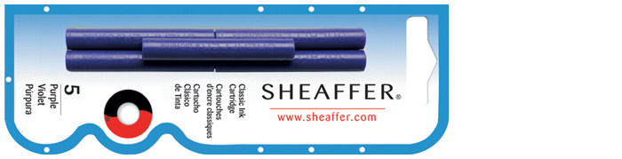 Sheaffer Ink cartridge, Refill & ink series Purple ink