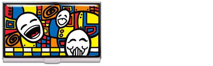 Porte-cartes de visite Acme Writing Tools, série Thom Reaves Multicolore