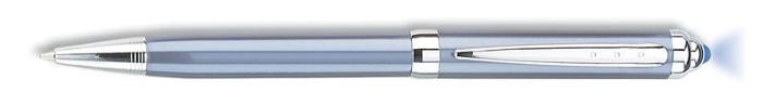 Stylo à bille lumineux Bankers, série Metal Writing Instruments Bleu