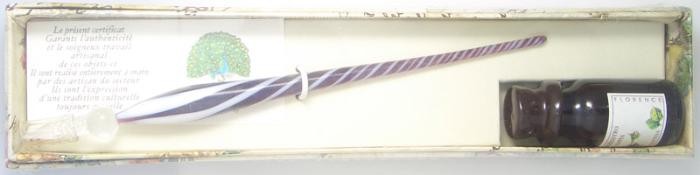 Plume de verre Valentina, Violet