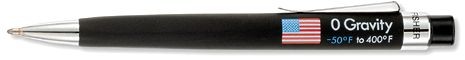 Stylo à bille Fisher Spacepen, série Specialty Noir