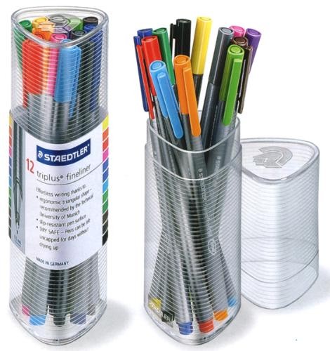 Crayon feutre Staedtler , série Triplus Fineliner Multicolore