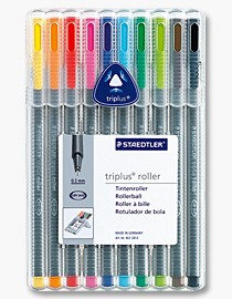 Stylo à bille roulante Staedtler , série Triplus Multicolore