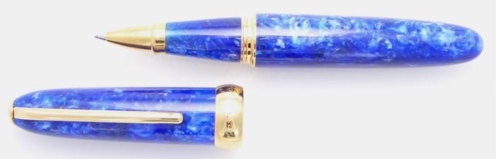 Stylo bille roulante&nbsp;Jean-Pierre Lepine,&nbsp;s&eacute;rie&nbsp;Winston&nbsp;Bleu