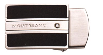 Ceinture Mont Blanc, série Classic line belt Noir