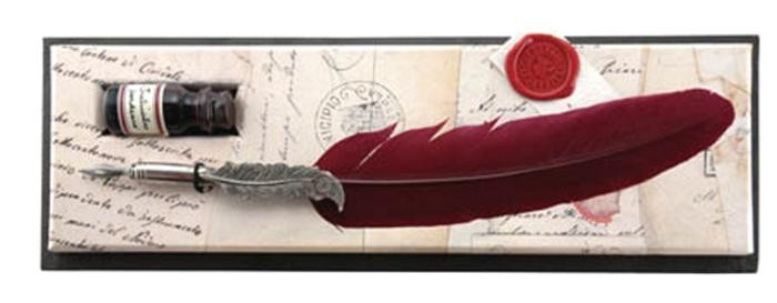 Plume d'oie Rubinato, série Quill Bourgogne