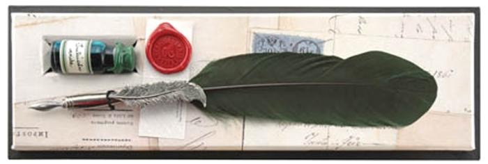 Plume d'oie Rubinato, série Quill Vert