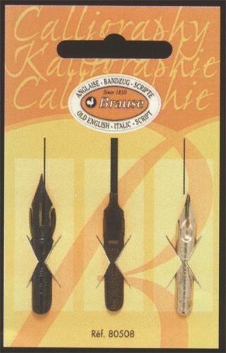 Pointe de plume&nbsp;Brause,&nbsp;s&eacute;rie&nbsp;Pointes de plume - NIbs&nbsp;Gun metal