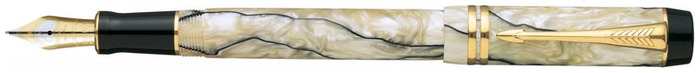 Stylo plume Parker , série Duofold Centennial  Perle