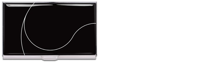 Porte-cartes de visite Acme Writing Tools, série Young Se Kim Noir