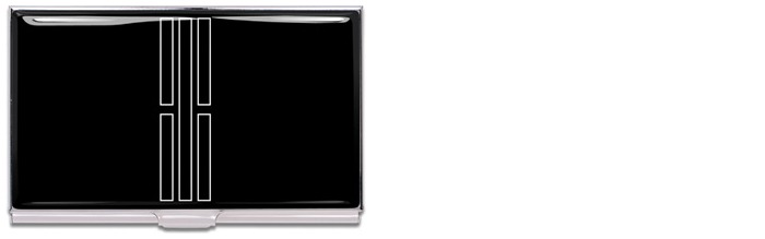 Porte-cartes de visite Acme Writing Tools, série Young Se Kim Noir