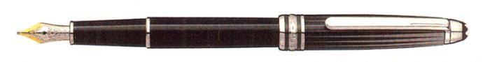 Stylo plume Mont Blanc, série Meisterstuck Solitaire Doué Noir