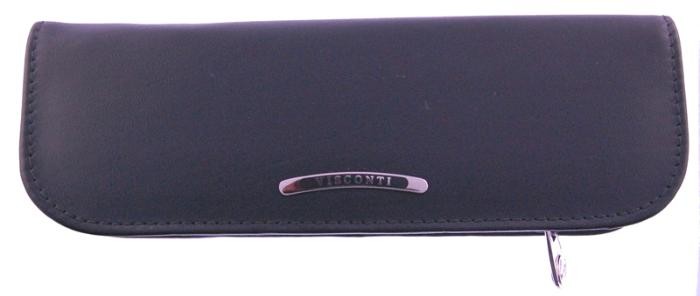 Étui Visconti , série Leather Collection Noir