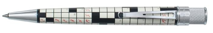 Stylo bille roulante rétractable Retro 51, série Sudoku & Crossword Tornado Blanc
