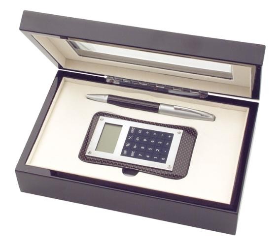 Ensemble Autruche, série Cadeaux exécutifs Noir