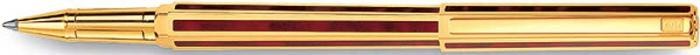 Stylo bille roulante Caran d'Ache, série Hexagonale  Rouge