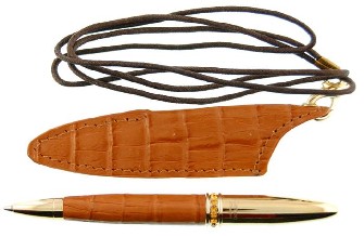 Boutique du stylo - Stylo bille&nbsp;Campo Marzio Design,&nbsp;s&eacute;rie&nbsp;Necklace&nbsp;Brun pâle