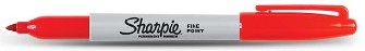 Sharpie Permanent Markers Encre rouge
