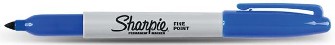 Sharpie Permanent Markers Encre bleue