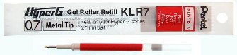 Recharge (bille roulante)&nbsp;Pentel ,&nbsp;s&eacute;rie&nbsp;Refill & ink - Recharge & encre&nbsp;Encre rouge