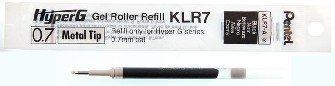Recharge (bille roulante)&nbsp;Pentel ,&nbsp;s&eacute;rie&nbsp;Refill & ink - Recharge & encre&nbsp;Encre noir