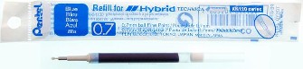 Recharge (bille roulante)&nbsp;Pentel ,&nbsp;s&eacute;rie&nbsp;Refill & ink - Recharge & encre&nbsp;Encre bleu
