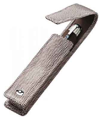 Boutique du stylo - Étui pour stylo&nbsp;Mont Blanc,&nbsp;s&eacute;rie&nbsp;Leather Bohème&nbsp;Multicolore