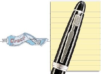 Boutique du stylo - Stylo bille roulante Josh Bach, série Toothbrush Pen Noir