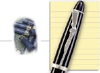 Boutique du stylo - Stylo bille roulante Josh Bach, série Shot Gun Pen Noir