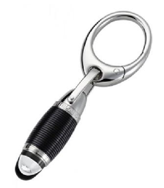 Boutique du stylo - Porte-clés&nbsp;Mont Blanc,&nbsp;s&eacute;rie&nbsp;Starwalker&nbsp;Noir