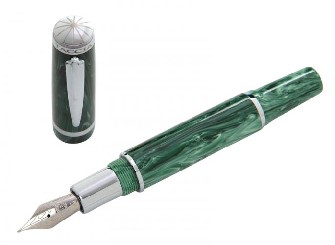 Boutique du stylo - Stylo plume&nbsp;Taccia,&nbsp;s&eacute;rie&nbsp;Strata&nbsp;Vert
