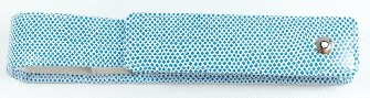 Boutique du stylo - Étui pour stylo&nbsp;Mont Blanc,&nbsp;s&eacute;rie&nbsp;Leather Bohème&nbsp;Bleu ciel