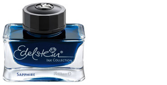 Bouteille d'encre Pelikan, série Recharge & encre Encre Edelstein bleu (Saphire)