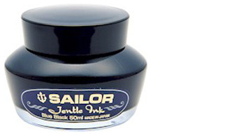 Bouteille d'encre Sailor, série Recharge & encre Bleu-noir