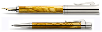 Boutique du stylo - Ensemble stylo bille & stylo plume Faber-Castell, Graf von, série Elemento Limited Edition(2011) Brun