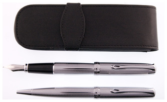Boutique du stylo - Ensemble stylo bille & stylo plume Diplomat , série Excellence A Chrome Ct