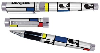 Boutique du stylo - Stylo bille roulante Acme Writing Tools, série Beatles 1965 Multicolor