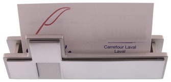 Boutique du stylo - Porte-cartes de visite de bureau S&P, série Stephanie Chrome 