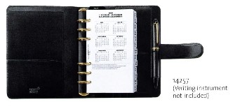 Boutique du stylo - Organiseur Mont Blanc, série Leather Meisterstuck Noir