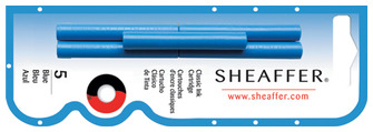 Cartouche d'encre Sheaffer, série Recharge & encre Encre bleu royale