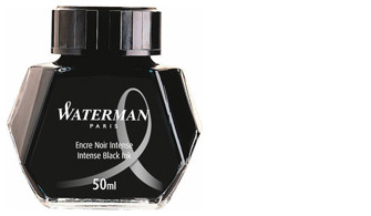 Bouteille d'encre Waterman , série Refill & ink - Recharge & encre Encre noir