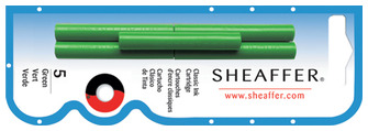 Cartouche d'encre Sheaffer, série Recharge & encre Encre verte